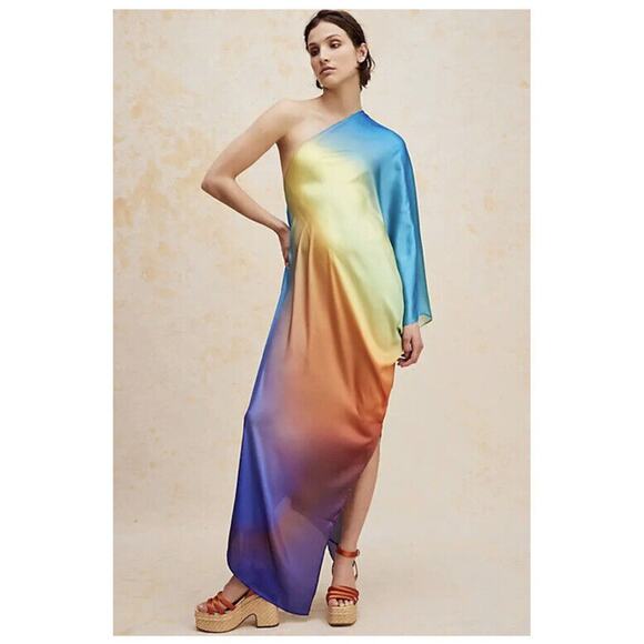 Free People Baobab Cabana Dress Size XSmall One Shoulder Drapey Maxi Dress